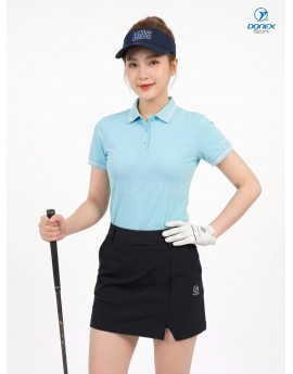 Áo thể thao nữ AC-3856 Xanh ngọc phối trắng